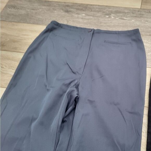 Talbots Petites vintage dress pants size 10 petite blue and black velvet - Picture 4 of 11